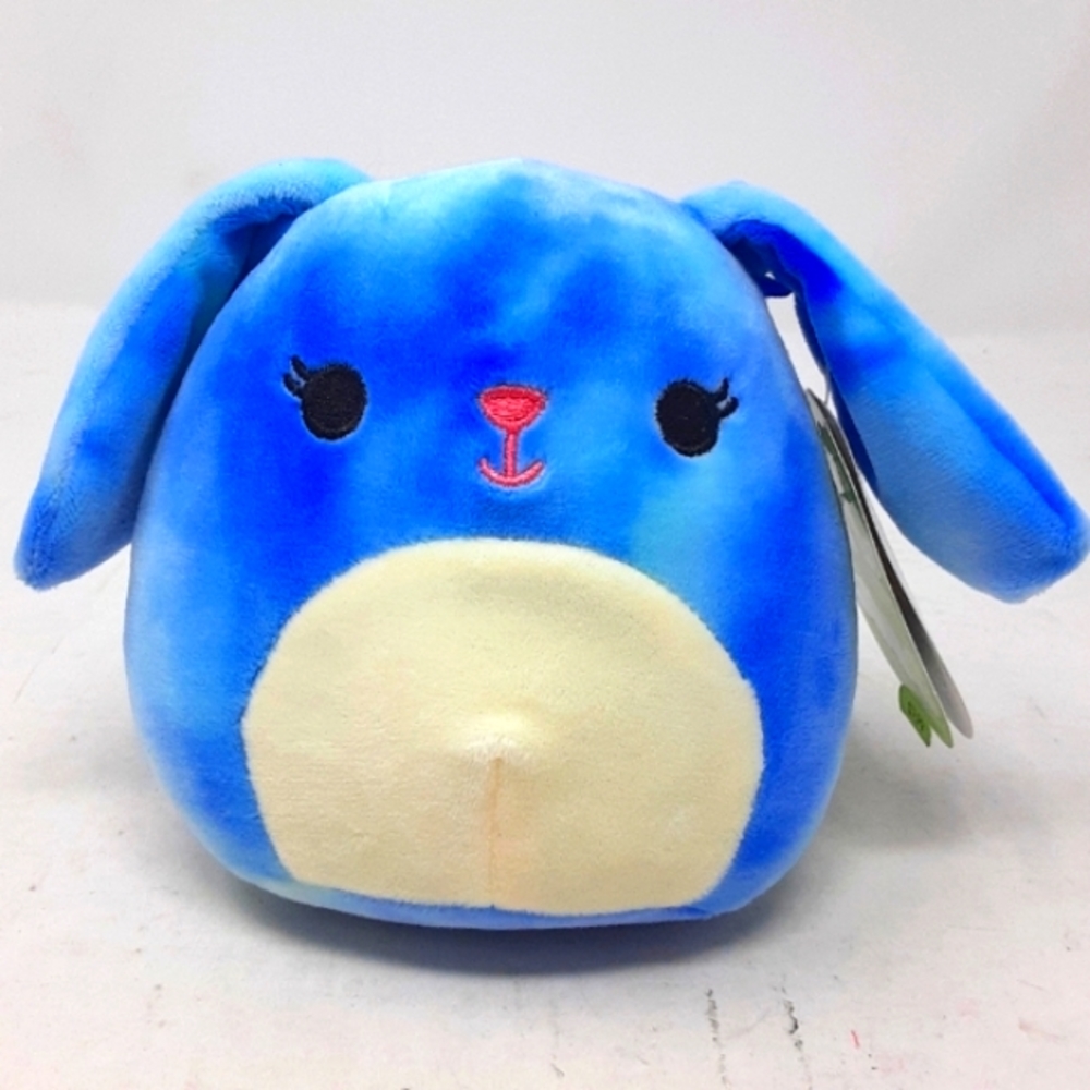 Bobby the Tye dye blue Rabbit Squishmallow. 5"Stuffed Plush